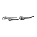 3x Mat Sort T Logo Tesla Model Y Motorhjelm Emblemer