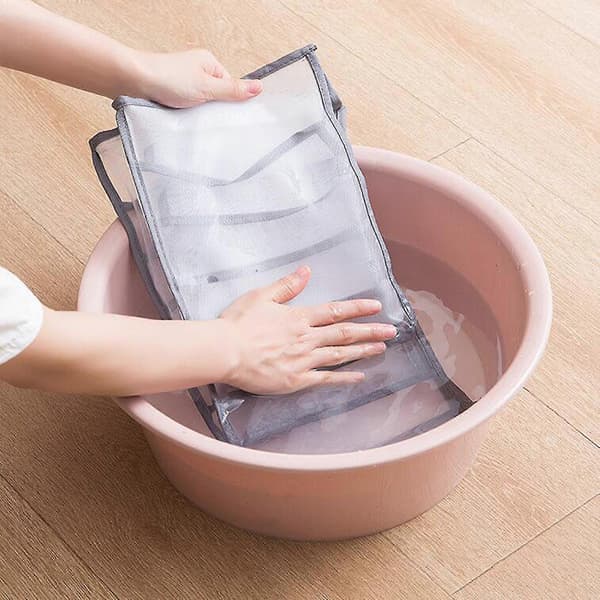 Oppbevaringsboks i netting, sammenleggbare skillevegger for klesskap, nylon kommode romdelere