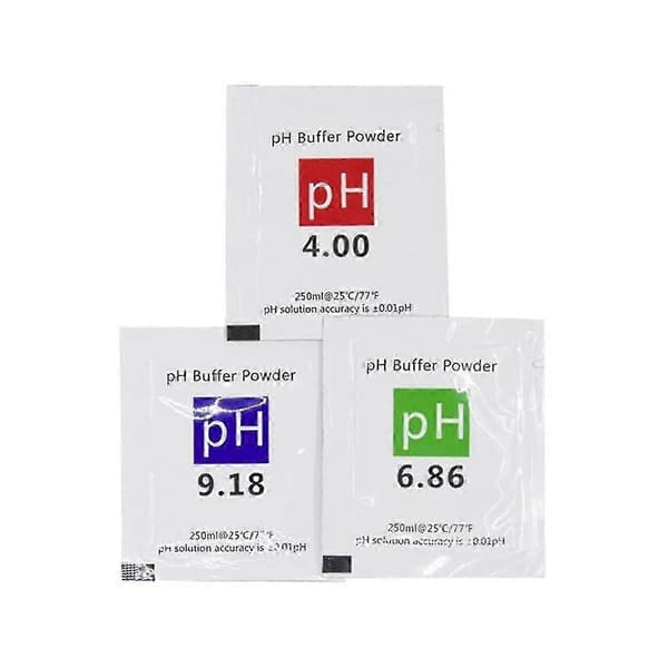 PH Kalibreringsbufferløsningssett 18 Pakker 6.86 4.00 9.18 for Digital Meter Tester Penn