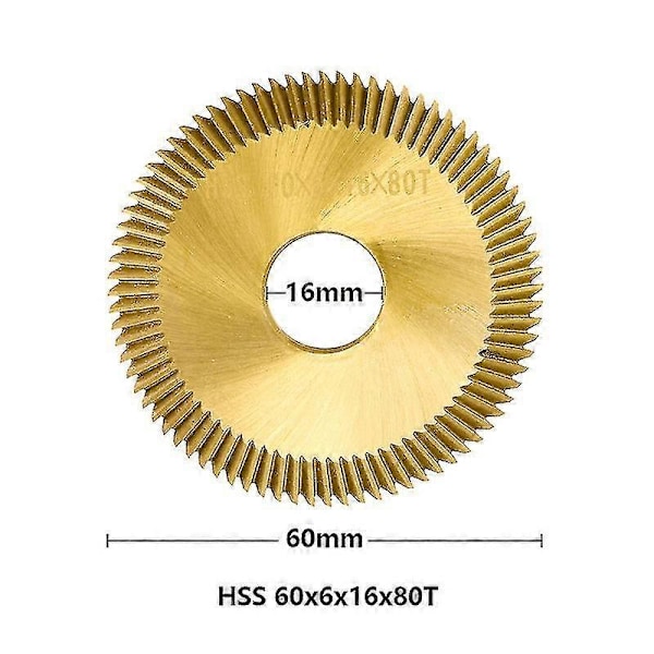 Cmcp Sagblad Hss 60mm/70mm Nøkkelkopieringsmaskinblad For Duplisering Nøkkelmaskin Fresekutter Nøkkelkutter Skive Låsesmedverktøy 60x6x16mm 80T