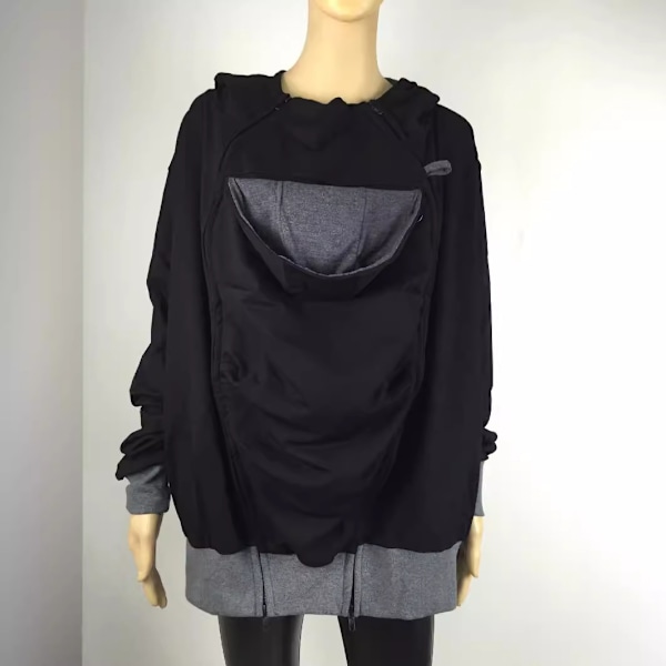 Jakke Multifunktionel 3 I 1 Far Kænguru Jakke Sweatshirt Barsels Herre