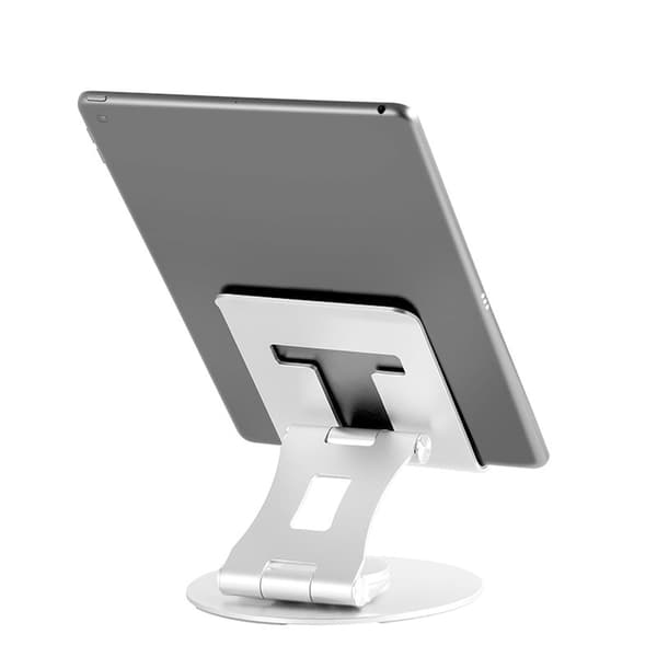 Justerbart Laptop Stativ Aluminium Legering Roterbart Foldbart Bærbart Ergonomisk Laptop Stativ til Skrivebord