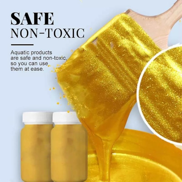 100 ml vandbaseret glitter bronzefarve, vandbaseret lyst pulver forgyldningsfarve - dwdz