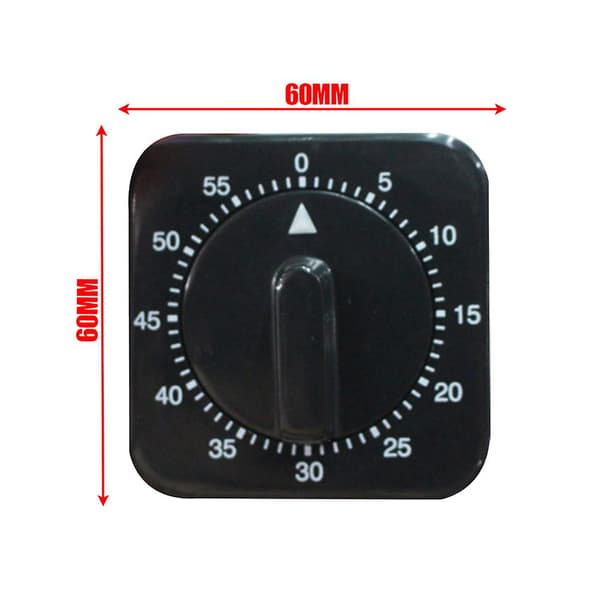 Köktimer med 80db Larm Ljud Nedräkningstimer Hembakning Matlagning Ångning Manuell Timer Mekanisk Timer