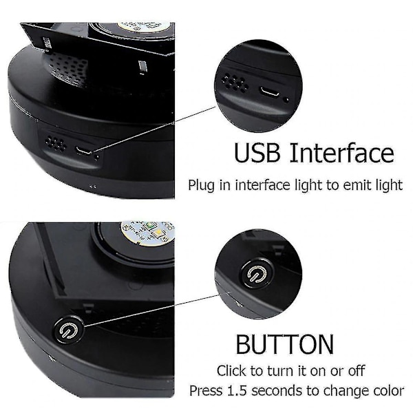 Stjernelys Lampe Galakselampe LED Lampe