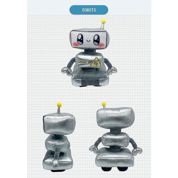 Lankybox Boxy + Foxy + Rocky Plysch mjuk leksak Kid Game Figur Plysch Doll V Robot