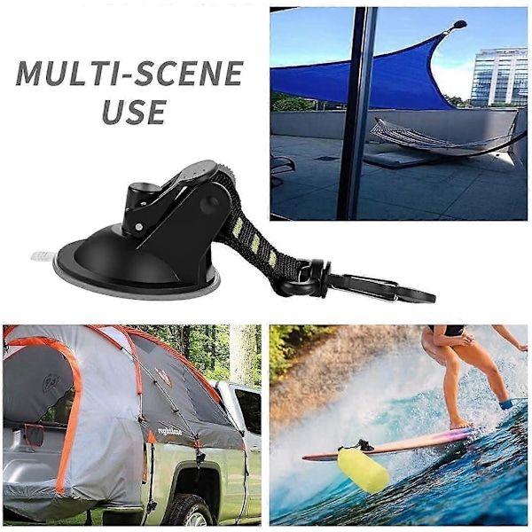 Sunshine smile Sugpropp camping set sugproppar ankare sugpropp krok multifunktionell sugpropphållare med fäste (grön, 2)