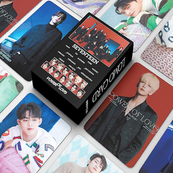 55 st/set Kpop Seventeen Power Of Love Lomo Kort Nya Album Attacca Högkvalitativa Foton Seventeen För Fans Samling