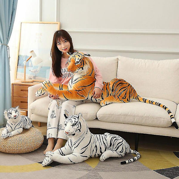 30-110cm Elävä Tiger Leopard Pehmolelut Pehmeät Villieläimet Simu brown leopard 60cm