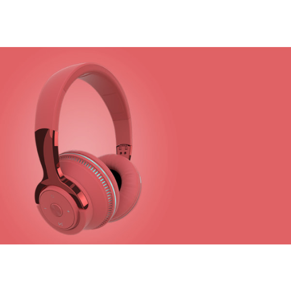 Bluetooth-hovedtelefoner trådløs over øret Stereo trådløst headset red