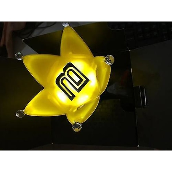 Bigbang Lightstick - Selvlysende Musiklys, Støttelys, Håndlys, Lysstav, Glitterstav (sort)(1 stk)