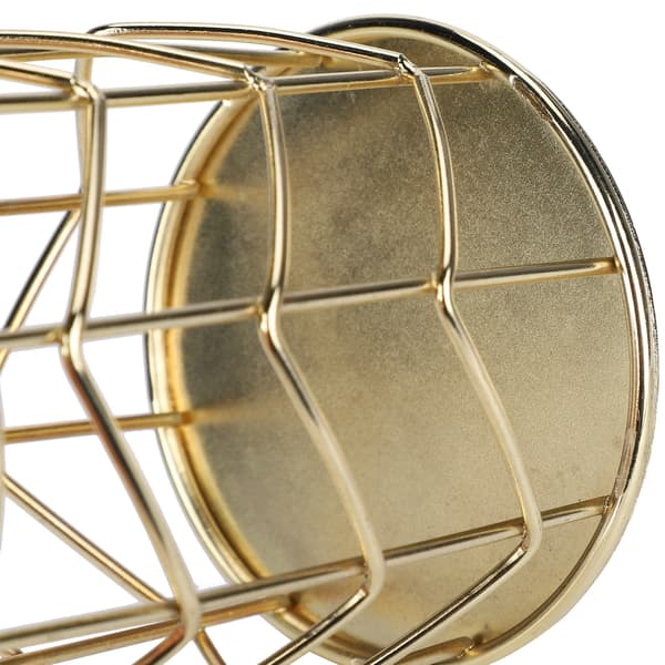 2 stk. Multifunktionelle hule penneholdere, skrivebords makeup børsteholdere, organizer (guld)