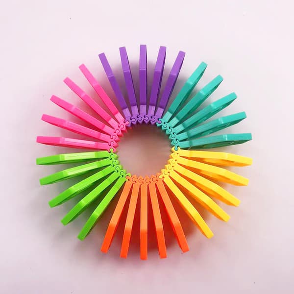 Sensoriske leker Finger Sensoriske Leker Plast Flerfarget Fidget for Barn B