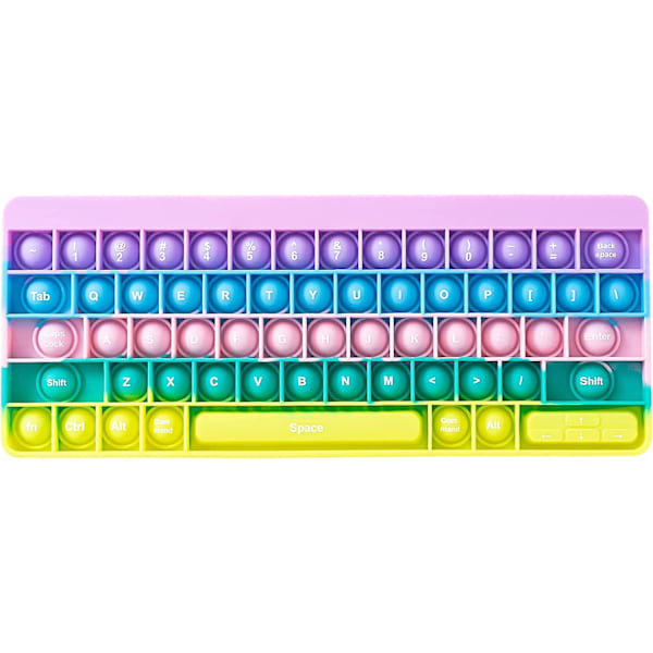 Heytea Pop Fidget Leksak - Tangentbord Tryck På Den Bubbla Fidget Sensorisk Leksak, Stress Sensoriska Klämleksaker Stresslindring och Anti-Ångest Verktyg Squishy Leksaker för