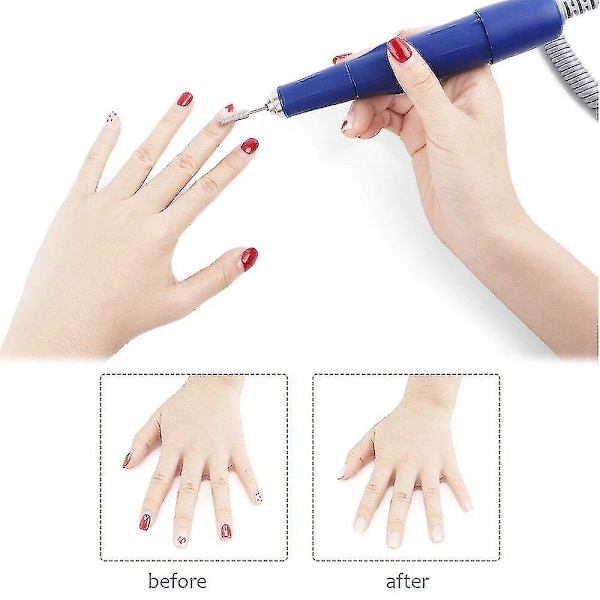 Kraftfuld Professionel Negle Pedicure Maskine P210 105L 65W 35000RPM Elektrisk Neglefil