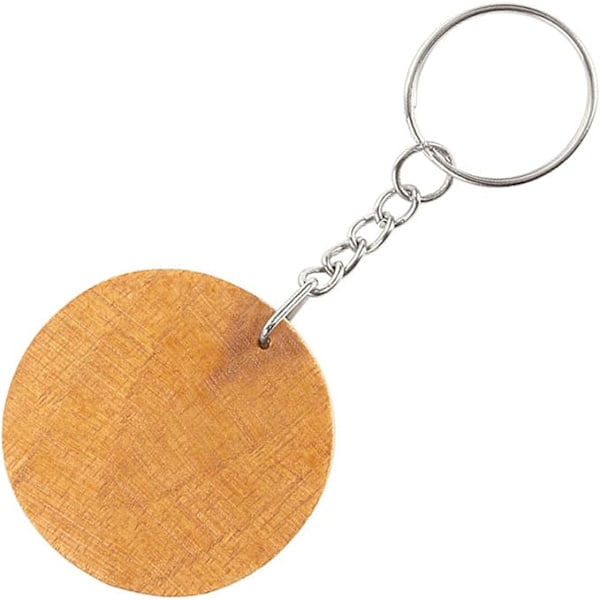 20 x Nøkkelringer i rustfritt stål med kjettingring, egnet for DIY, hobby, 25mm