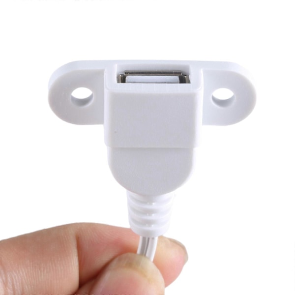 USB Y-splitterkabel hann til dobbel hunnforlengelse ladekabel for bærbar PC, telefon, nettbrett kun for lading, hvit White