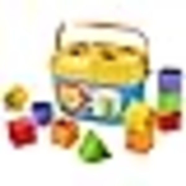 Fisher-Price FFC84 Min Baby Leke Formsorterer, 10 klosser for å lære å sortere og stable, fargerik, egnet for barn fra 6 måneder og oppover