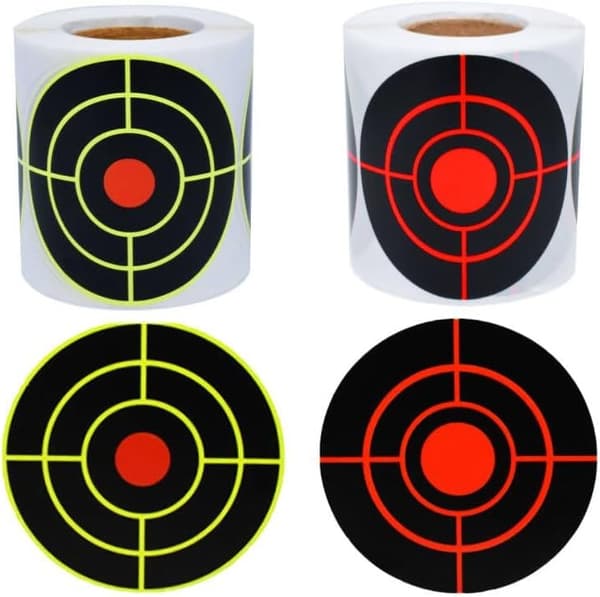 200x Shooting Targets Fluorescent Yellow Reactive Splatter Self-Adhesive Paper Targets 203x203mm 200pcs