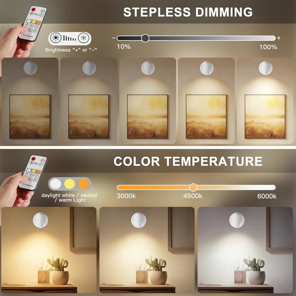Indoor Spotlight, Rechargeable Indoor Plant Spotlight, Cordless LED Accent Light with Timer and Dimmer, Battery Operated Accent Light