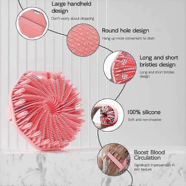 Scrubbies - Scrubbies The Sud Bud, Silikone Kropsskrubber, Eksfolierende Kropsskrub Green