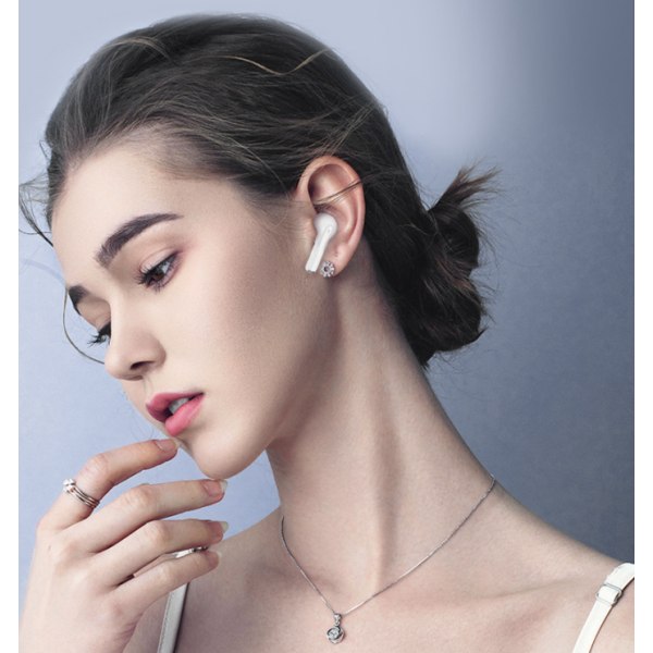 Bluetooth Earbud Waterproof Wireles -kuulokkeet case White