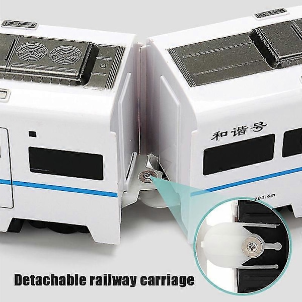 Elektrisk Universel Simulation Højhastigheds Jernbane Harmony Tog Model Børnelegetøj three carriages