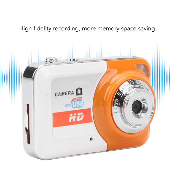 Mini tumkamera HD-video Ta bilder Utsökt personlighet Mode Mini DV-kamera Orange
