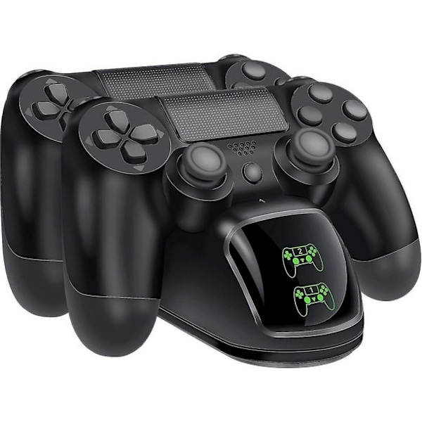 Trådlös Kontroller Laddare PS4 Dubbel Laddare Kontroller Laddare PS4 Spelkontroll Laddare med LED-lampa