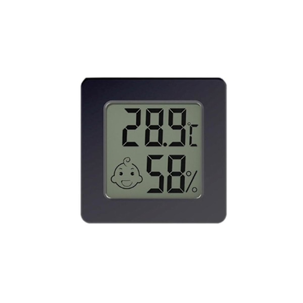 Mini LCD Digitalt Termometer Hygrometer Temperaturmåler Fugtighedssensor Knapsæt med Batteri B