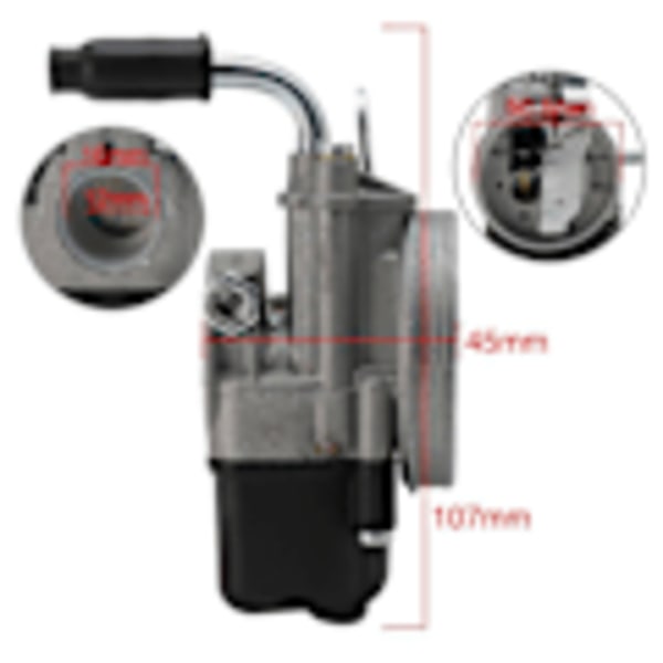 Forgasser for Ciao Fl Moped Pocket Sha 12/12 Dellorto Carb