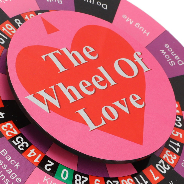 JFJC The Wheel of Love Game Sjovt pladespiller sexspil Bærbart festspil gavepakke Voksenbrætspil