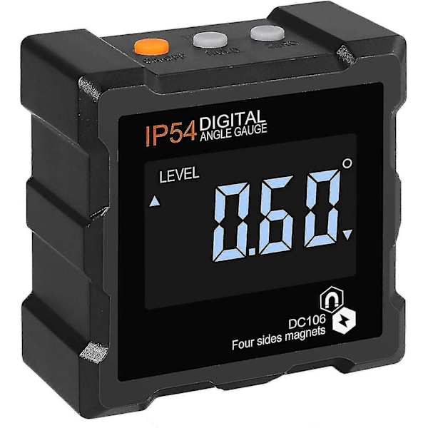 360 LCD Digital Inclinometer - Magnetisk Digital Inclinometer, Elektronisk Inclinometer, Automatisk Avstängning, Med Magnetisk Bakgrundsbelysning