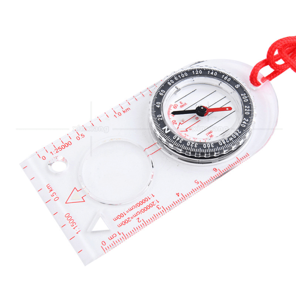 Navigationskompass Orienteringskompass Scoutkompass Vandringskompass med justerbar deklination för expeditionskartläsning, navigering, orientering