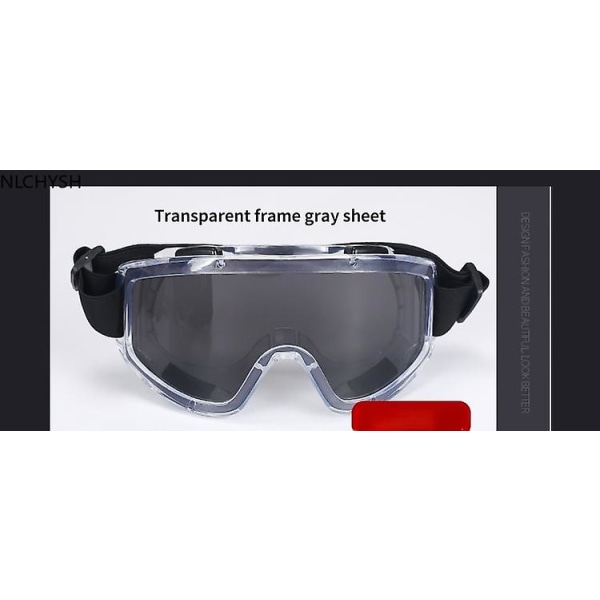Lbq Ski Snowboard Glasögon Bergskidåkning Glasögon Snöskoter Vintersport Goggle Snöglasögon Transparent frame gr