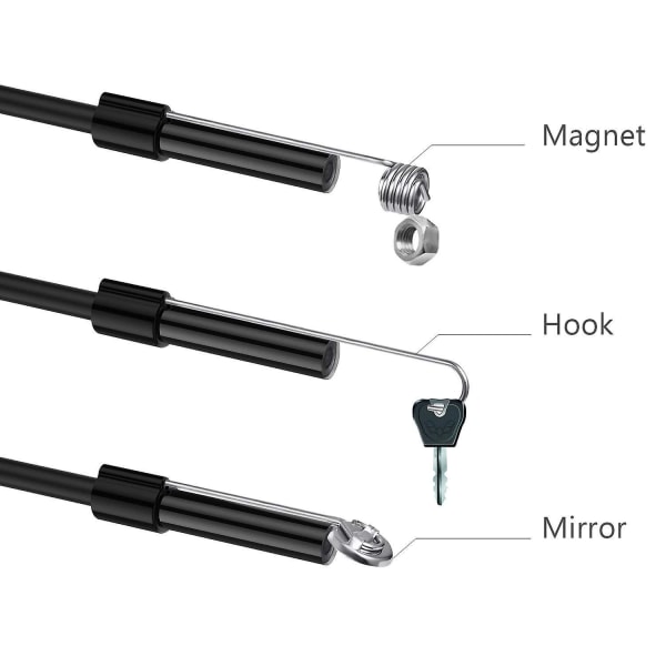 Type C Borescope Usb Inspection Camera Hd,6 Justerbart LED-lys