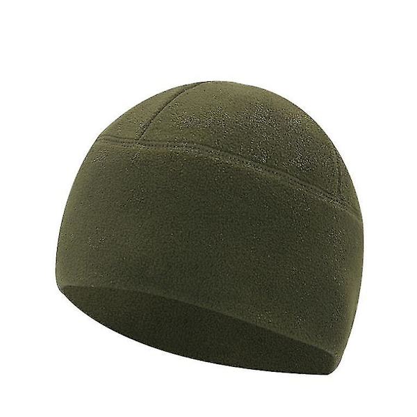 Outdoor Polar Fleece Kylmä Lämmin Vuorikiipeily Ski Hat Ratsastus Fleece Hat_y Dark Green