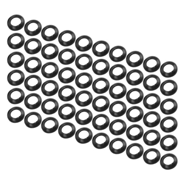 60 stk. fiskestangsbygning silikone elastisk viklingskontrol kjole ring trim ring adapter
