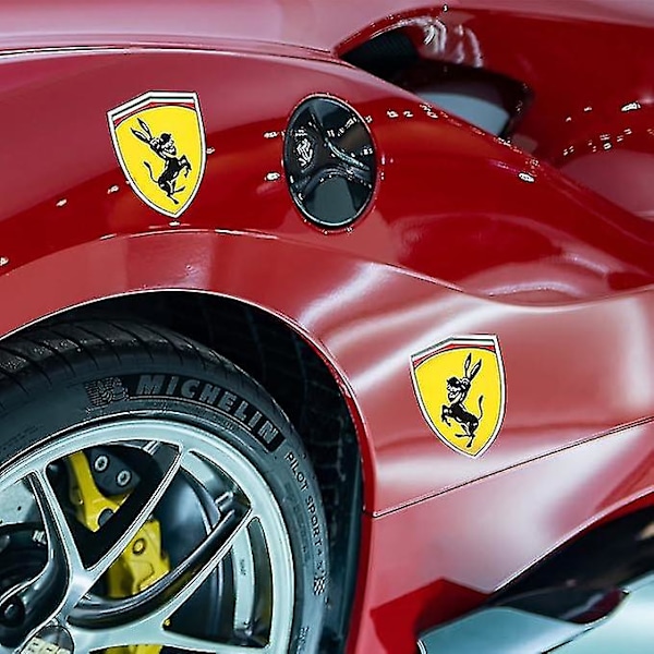 1 par morsomme esel-bilsticker, reflekterende bilsticker dekke kompatibel for Ferrari-God