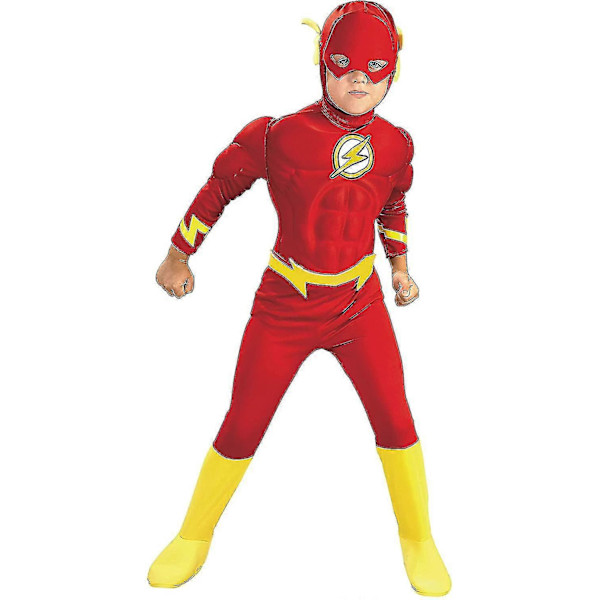 The Flash Superhelt Kostyme for Barn Pattern 1 3-4Years
