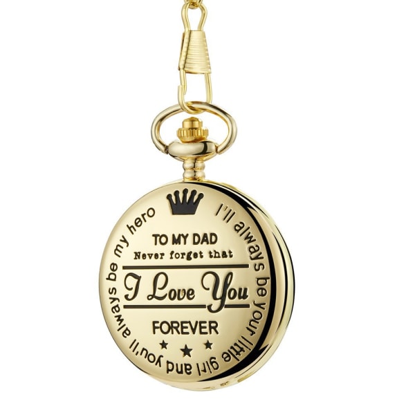 TILL MIN SON, man, FARFA Graverad vintage kvarts watch vintage watch golden dad