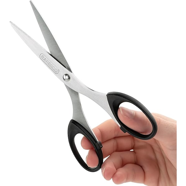 16 cm Saks i rustfrit stål, sort