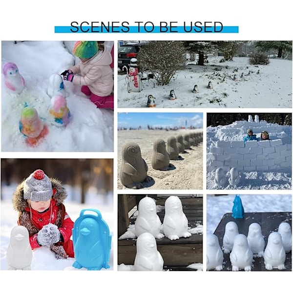 Pingviini Lumimuotti Talvi Pingviini Lumilelu Ihanteellinen SNO Toys SNO-Buddy Pingviini Lapsille