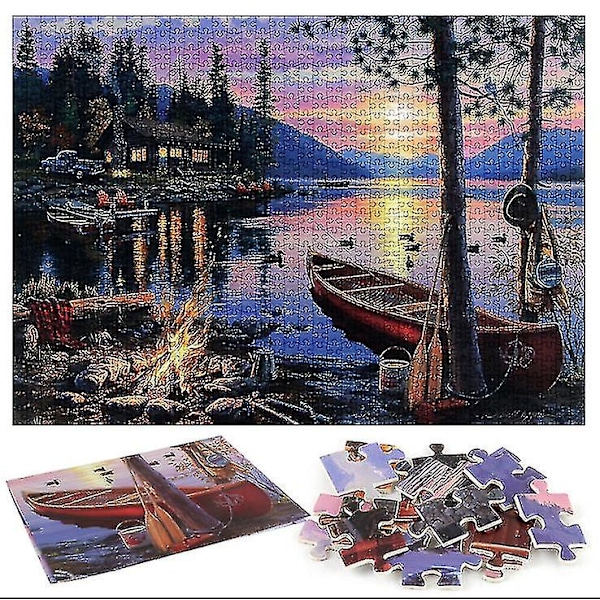 1000 kpl Darrell Bush Järvi Palapeli DIY Lelut Kokoamiskuva Koristelu