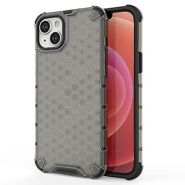 Honeycomb-telefondeksel til iPhone 15 (Svart)