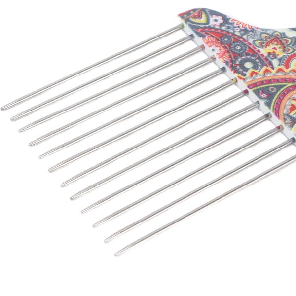 Hår Pick Comb Professionel Afro Rustfrit Stål Filtre Hår Pick Comb til Krøllet Hår StylingK4