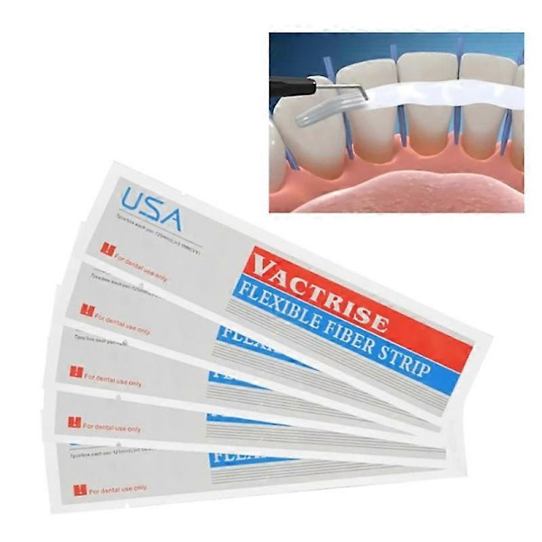 1 st Tandvårdsmaterial Flexibel Fiberremsa Glas Splint Lös Tandfixeringsremsor Ljushärdande Bindande Ortodontiska Retainers 7PCS