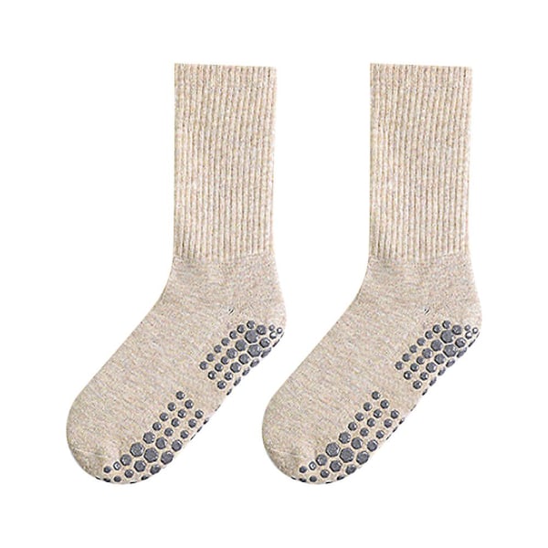 Yoga Socks With Grips For Women, Non Slip Grip Socks For Yoga, Pilates, Barre, Dance Dark Gray