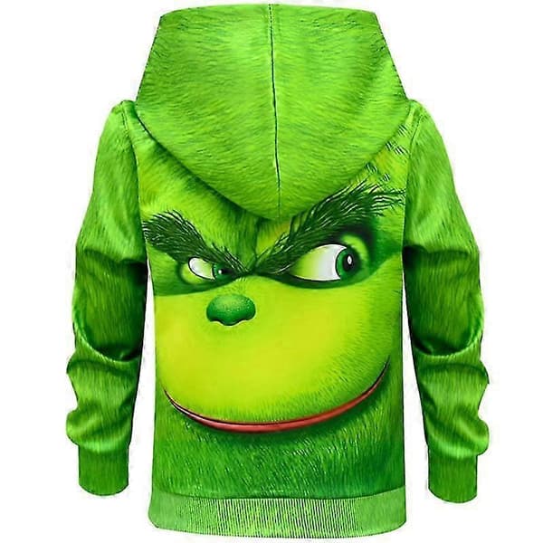 Gutter The Grinch Hettegenser med Glidelås 6-7 Years