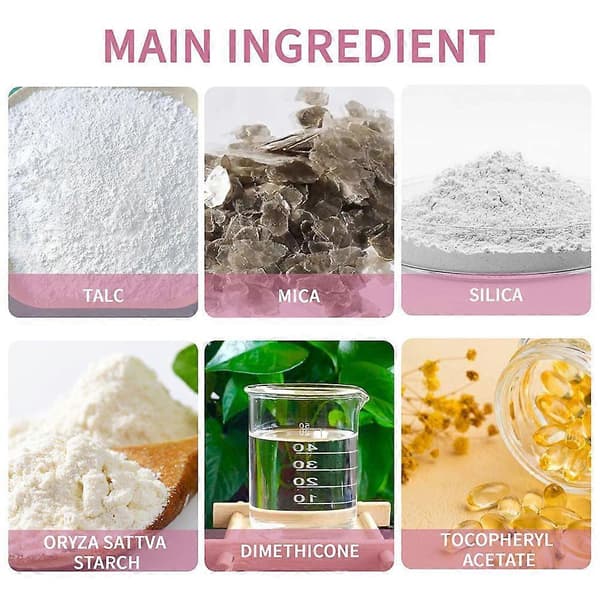 Blurrende Setting Powder for Kvinner Oljekontroll Matt Finish Ansiktspudder for Hverdagsmakeup Translucent